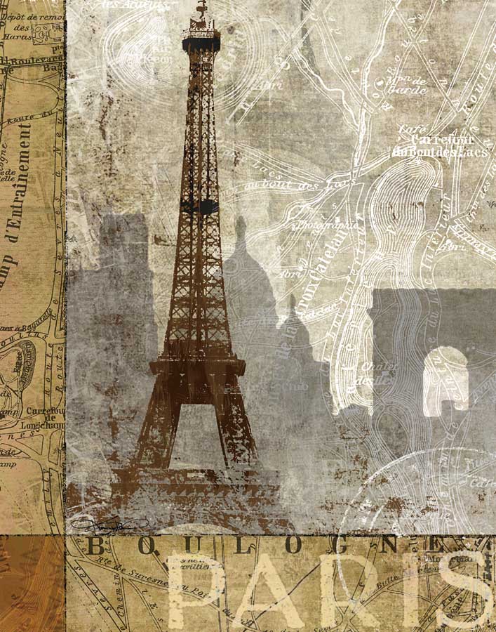 April in Paris by artist Keith  Mallett