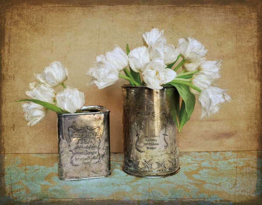 Vintage Tulips I by artist Cristin Atria