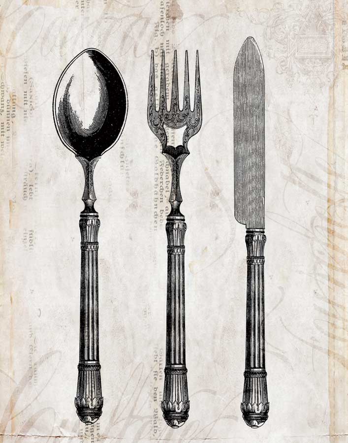 Silverware I by artist Sabine Berg