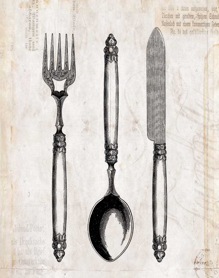 Silverware II by artist Sabine Berg