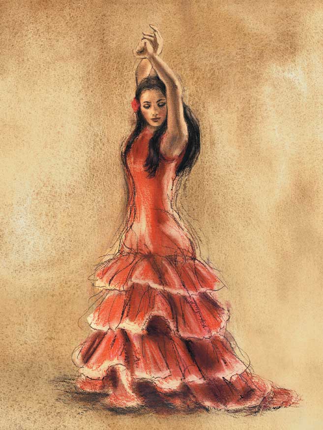 Flamenco Dancer I by artist  Caroline Gold