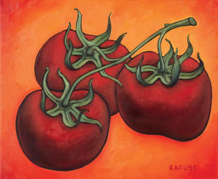 Three Tomatoes by artist  Will Rafuse