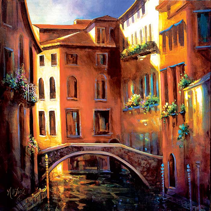 Sunset in Venice by artist  Nancy O'Toole