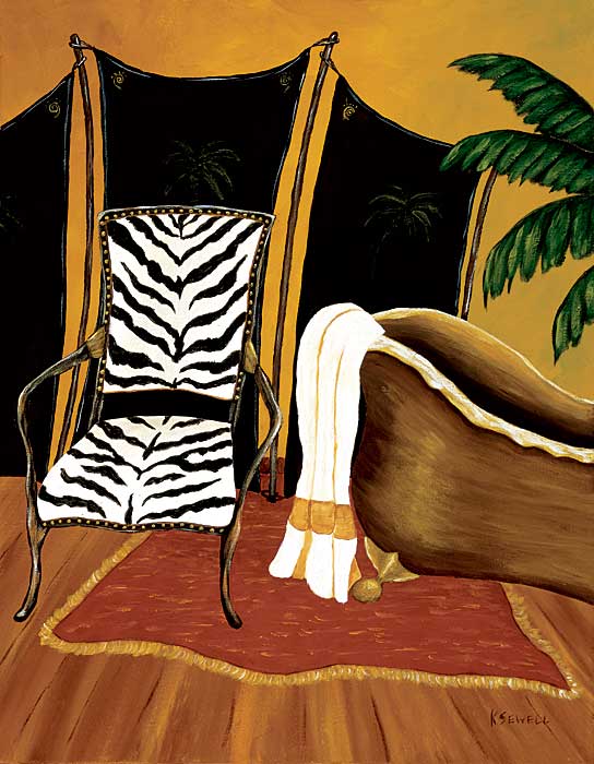 Safari Bath by artist  Krista  Sewell