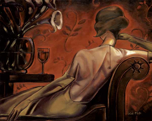 Bordeaux Lounge by artist  Trish Biddle