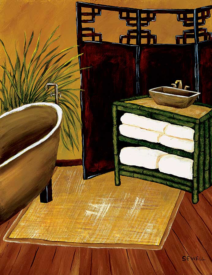 Bamboo Bath by artist  Krista Sewell