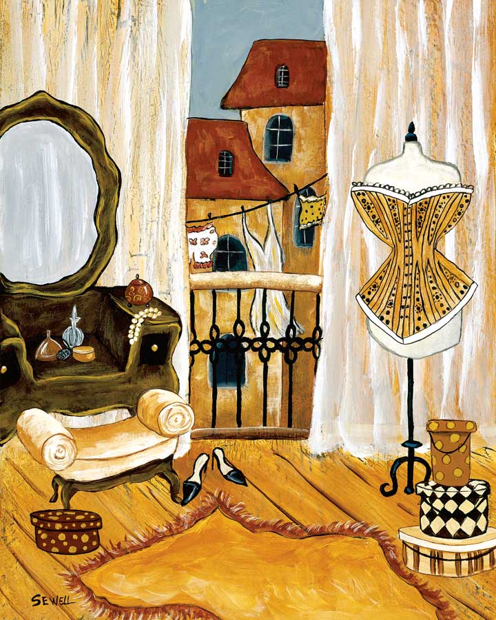 French Boudoir II by artist  Krista Sewell