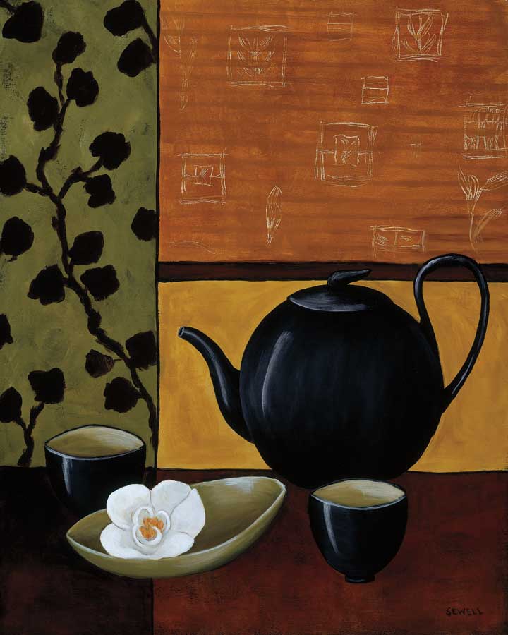 Sakura Tea I by artist  Krista Sewell