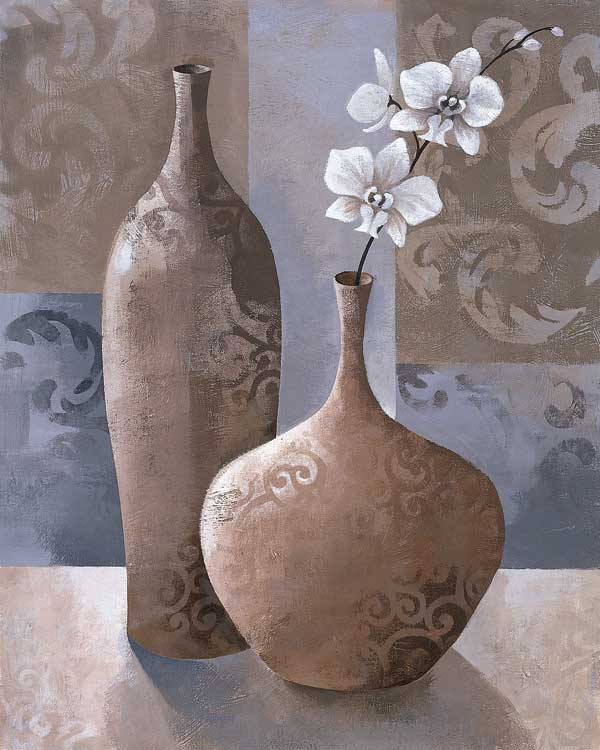 Silver Orchids I by artist  Keith Mallett