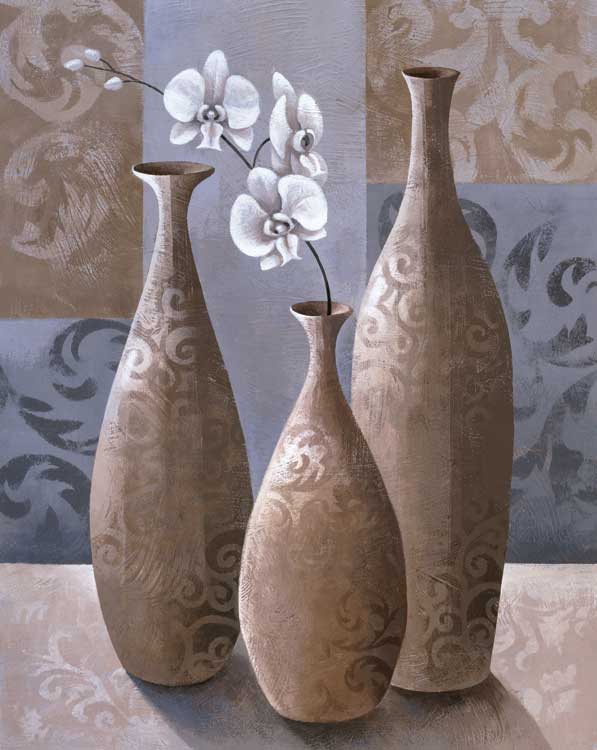 Silver Orchids II by artist  Keith Mallett