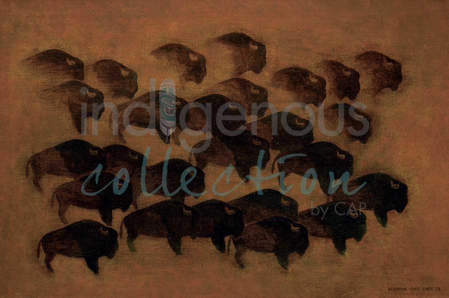 Bison by artist Benjamin Chee Chee