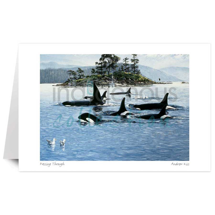 Passing Through-Orcas by artist Andrew Kiss
