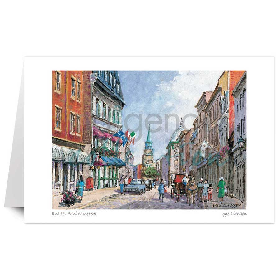 Rue St. Paul Montreal by artist Inge Claussen