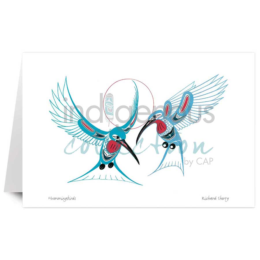 Hummingbirds by artist Richard Shorty
