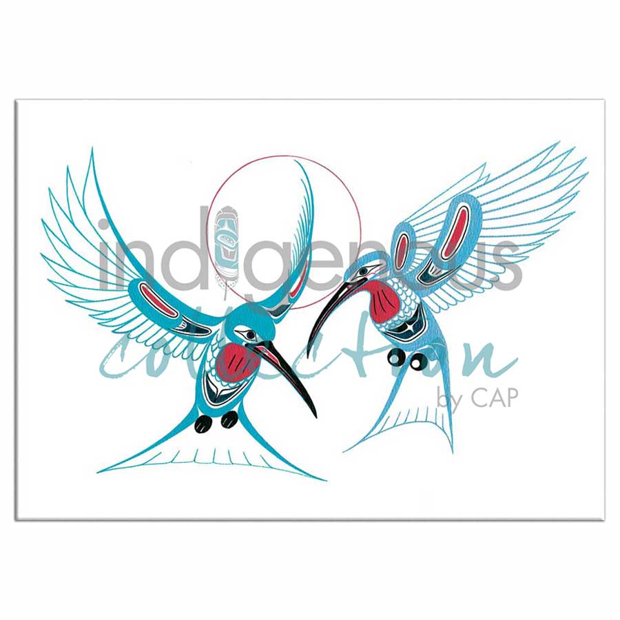 Hummingbirds Magnets by artist Richard Shorty