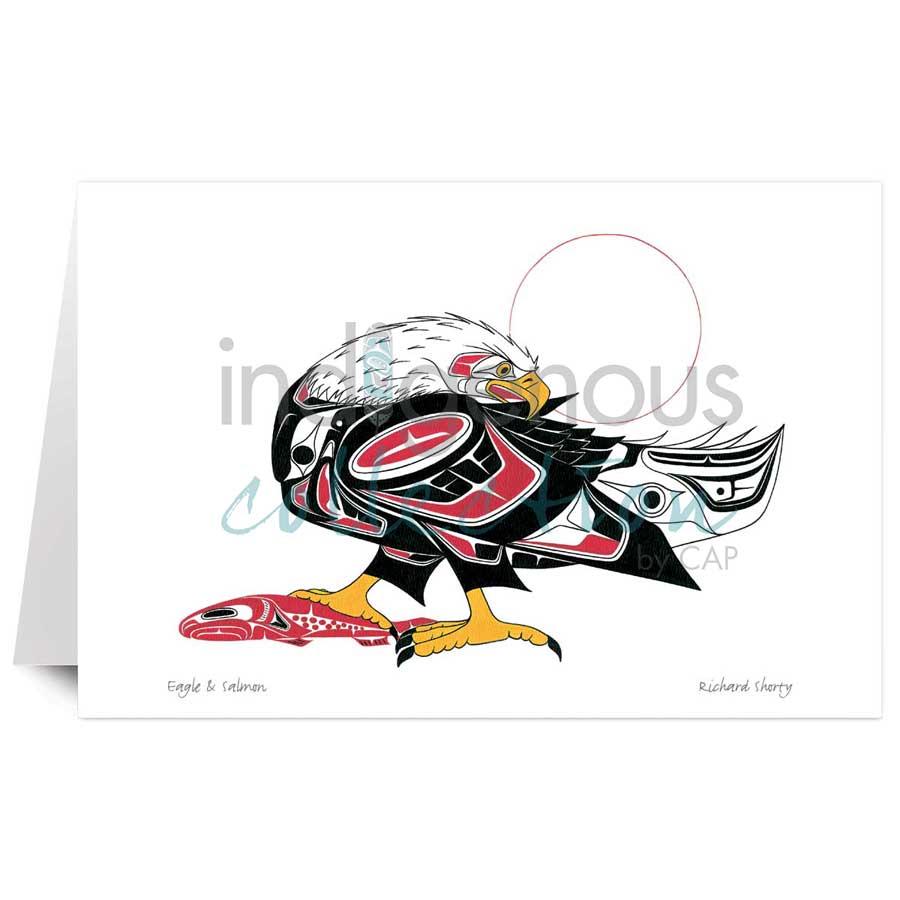 Eagle And Salmon by artist Richard Shorty