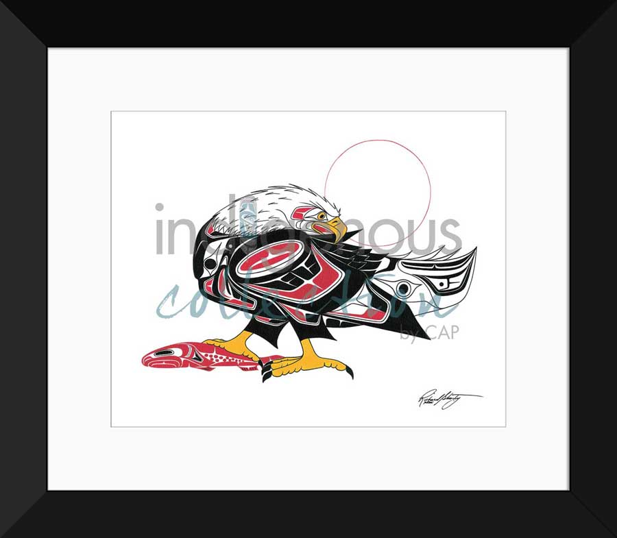 Eagle And Salmon Limited Edition. Indigenous Collection