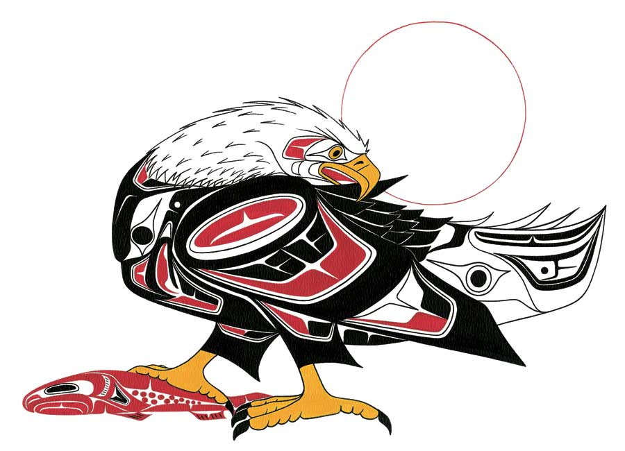 Eagle And Salmon