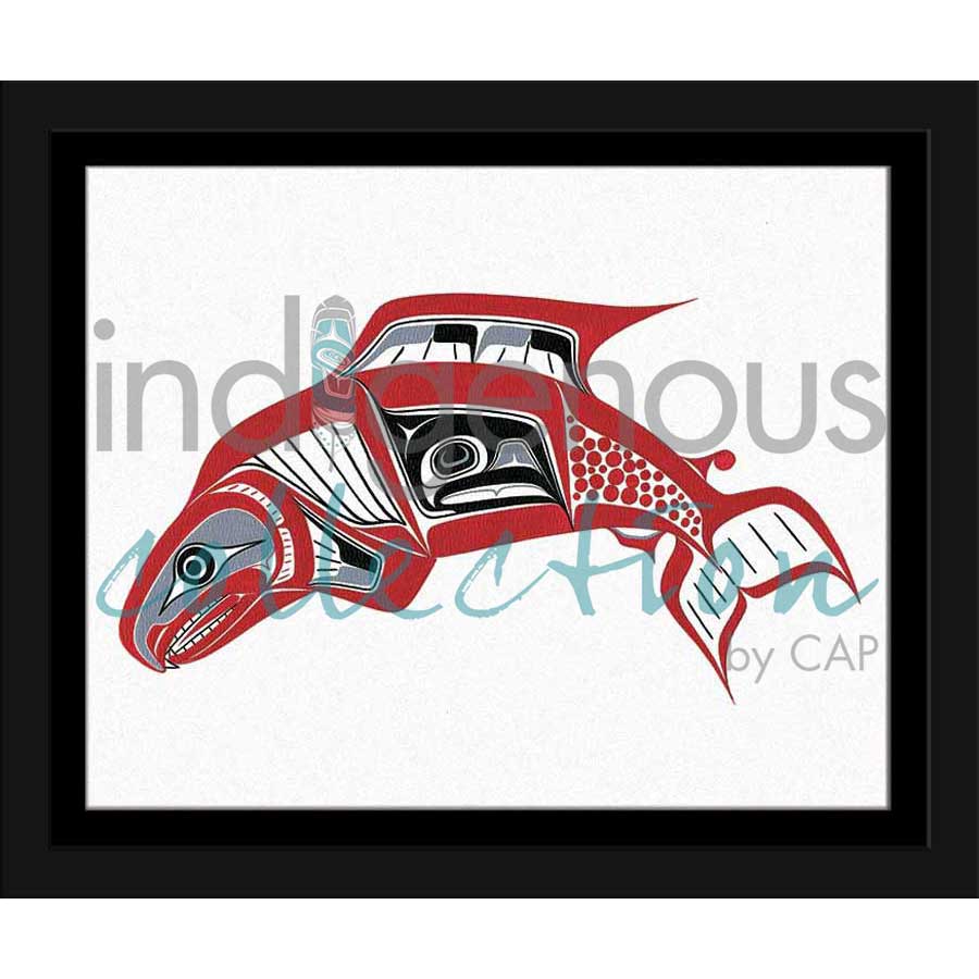 Salmon by artist Richard Shorty - Northern Tutchone. Indigenous Collection