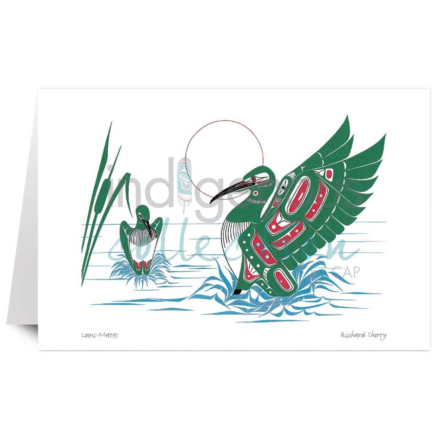 Loons-Mates by artist Richard Shorty