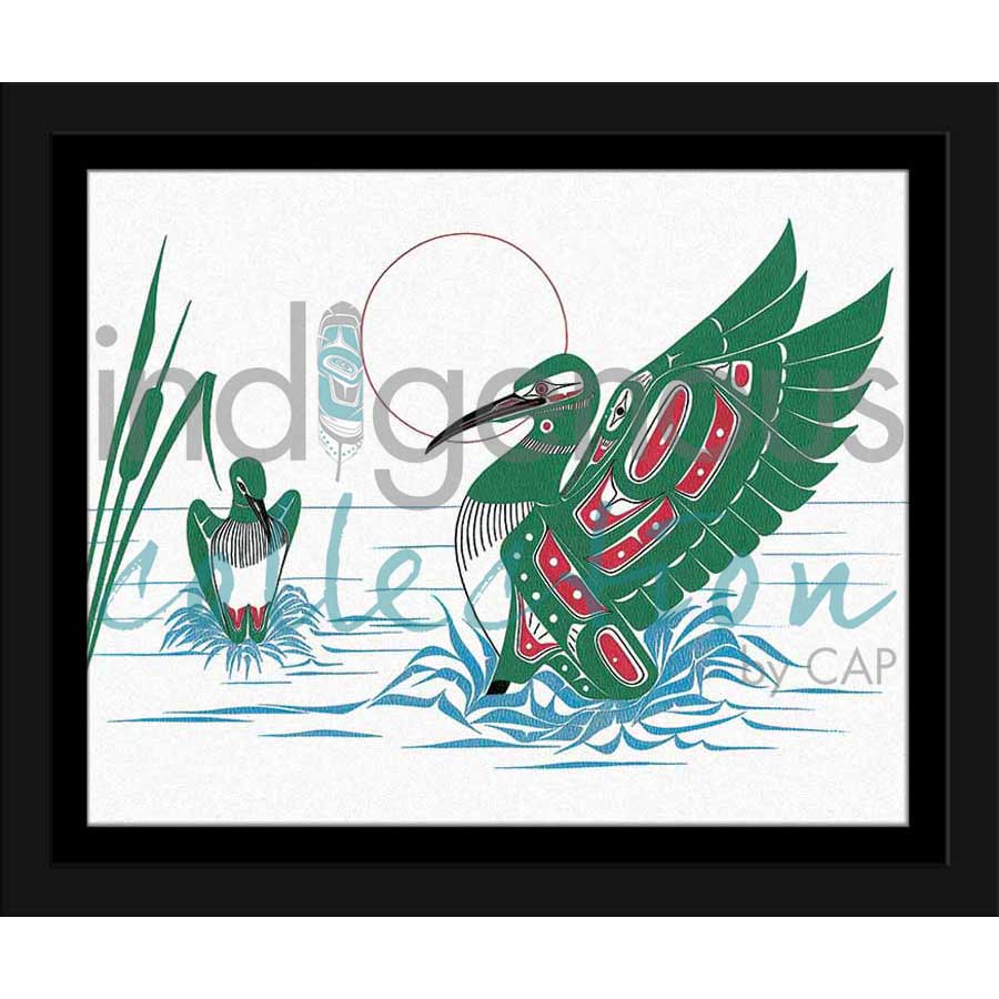 Loons-Mates by artist Richard Shorty - Northern Tutchone. Indigenous Collection
