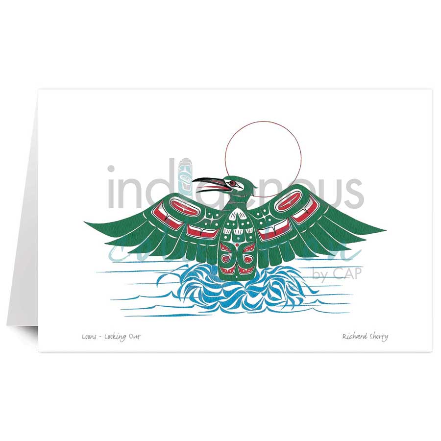 Loons - Looking Out  by artist Richard Shorty