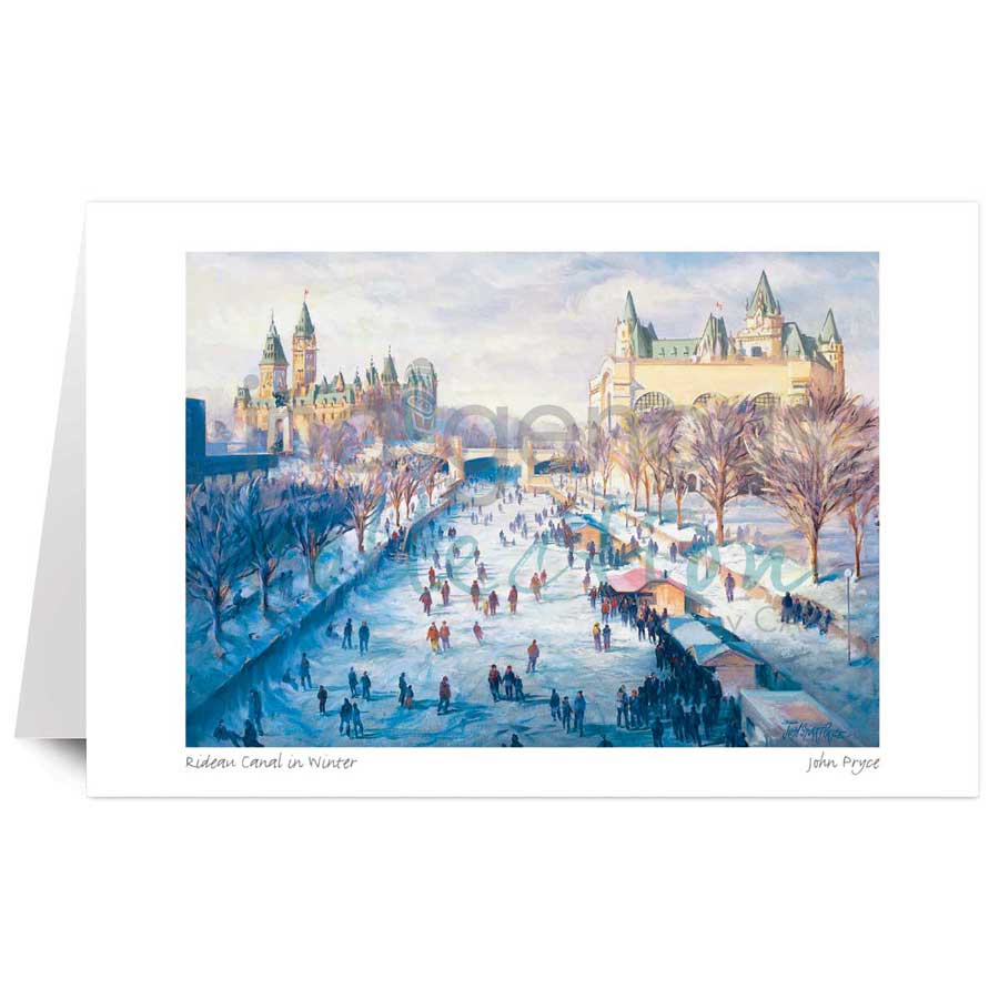 Rideau Canal In Winter by artist John Pryce