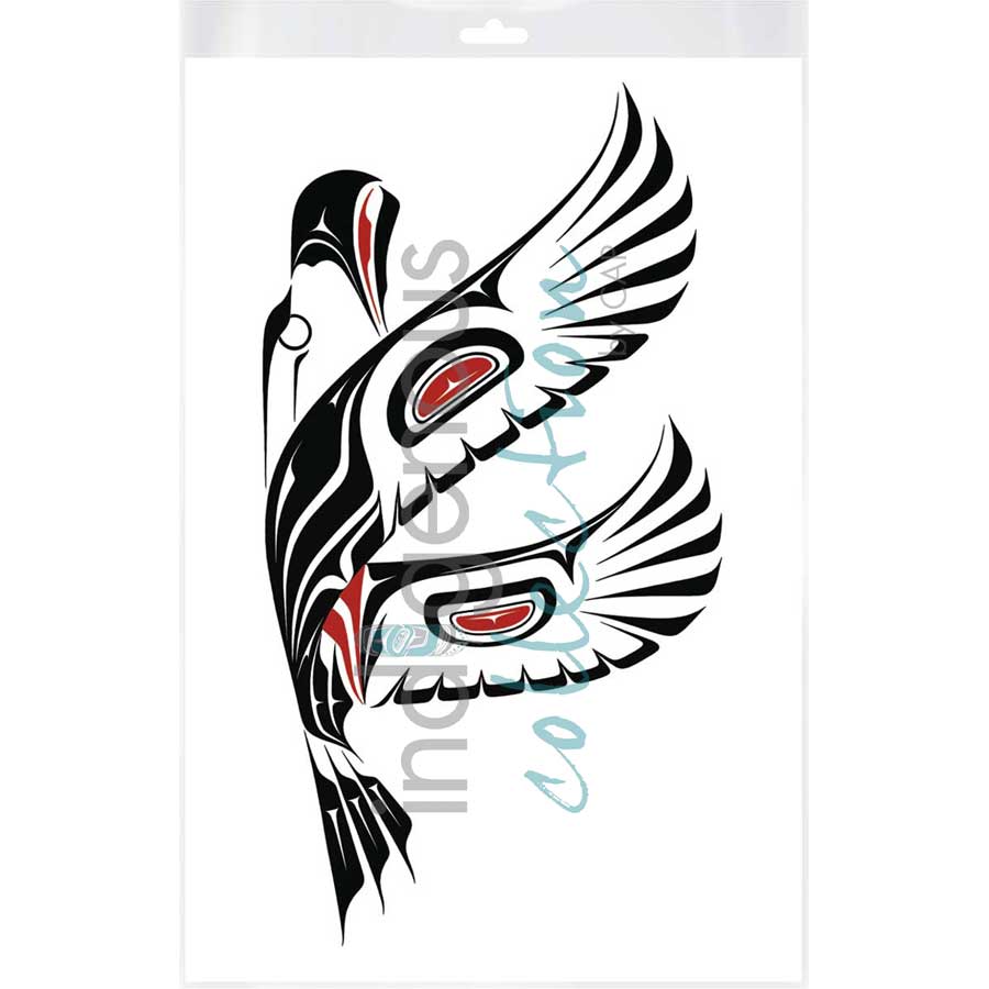 Eagle In Flight by artist Carl Stromquist - Interior Salish. Indigenous Collection