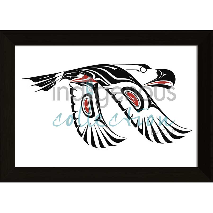 Eagle In Flight by artist Carl Stromquist - Interior Salish. Indigenous Collection