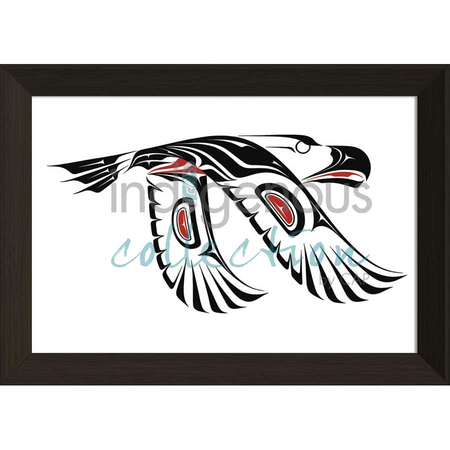 Eagle In Flight by artist Carl Stromquist - Interior Salish. Indigenous Collection
