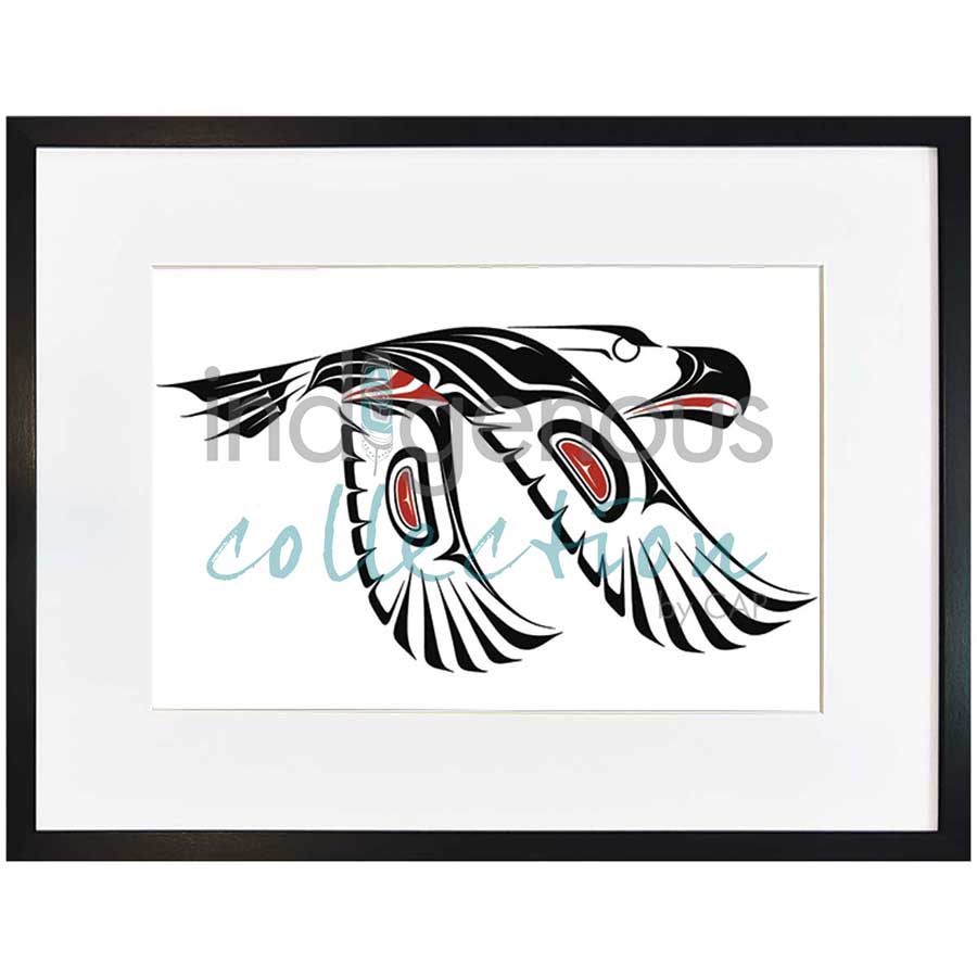 Eagle In Flight by artist Carl Stromquist - Interior Salish. Indigenous Collection