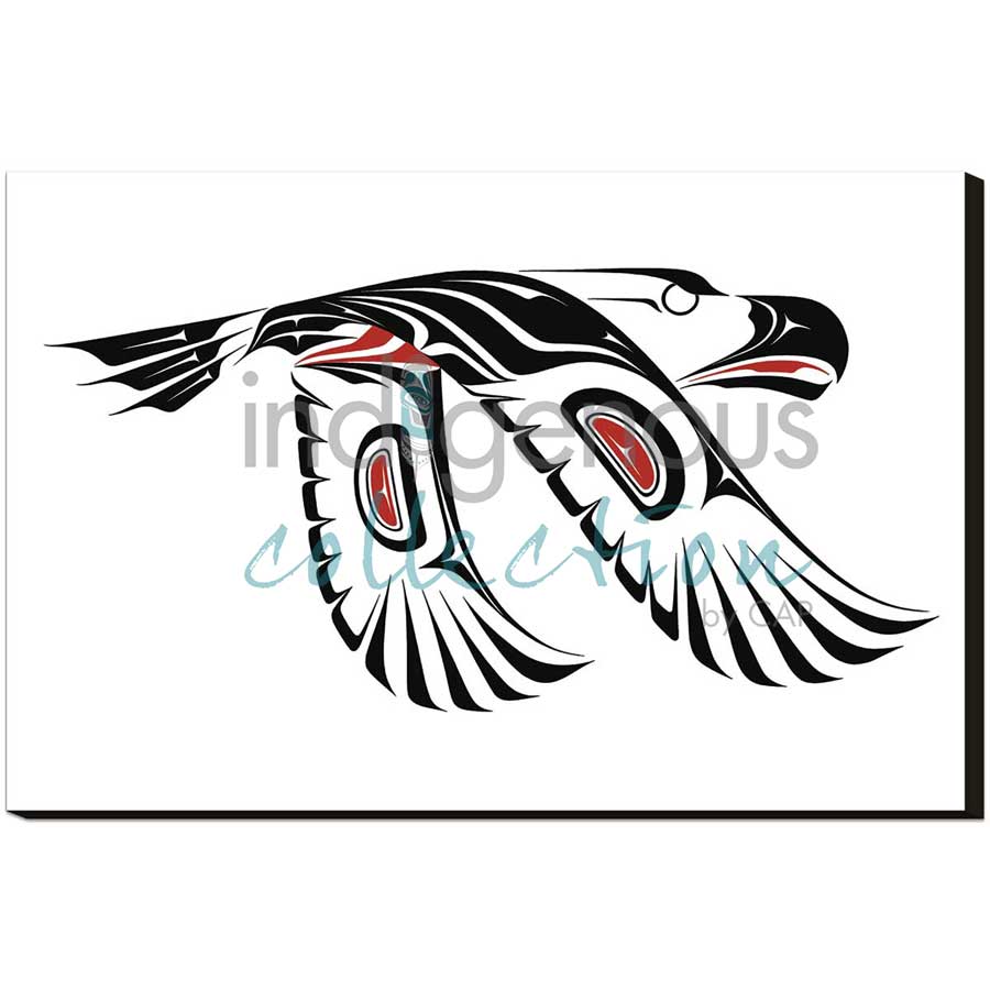 Eagle In Flight by artist Carl Stromquist - Interior Salish. Indigenous Collection