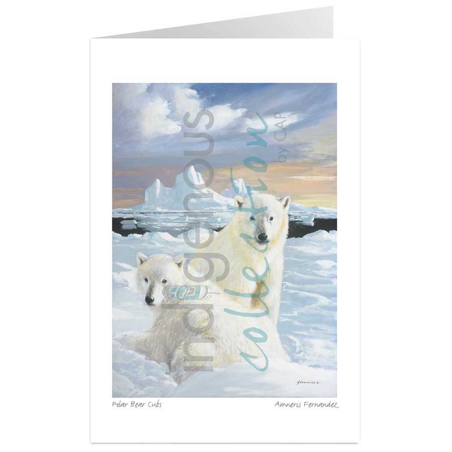 Polar Bear Cubs by artist Amneris Fernandez