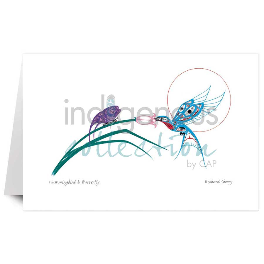 Hummingbird & Butterfly by artist Richard Shorty