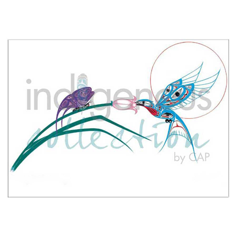 Hummingbird & Butterfly Canvas Prints