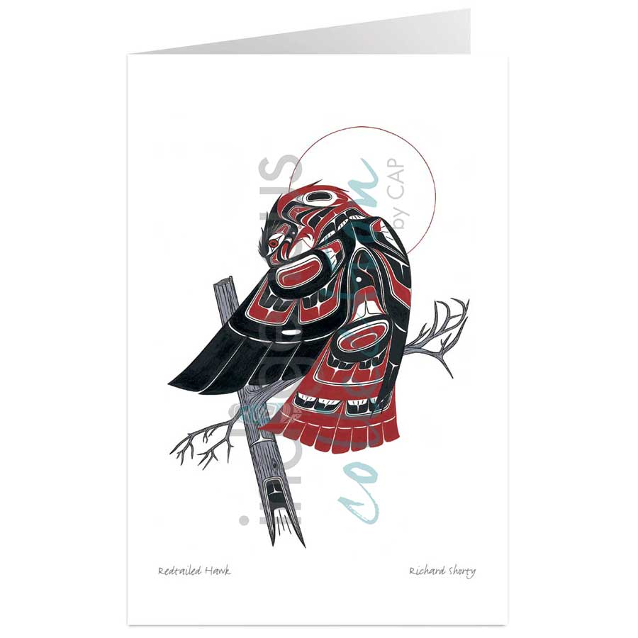 Redtailed Hawk by artist Richard Shorty