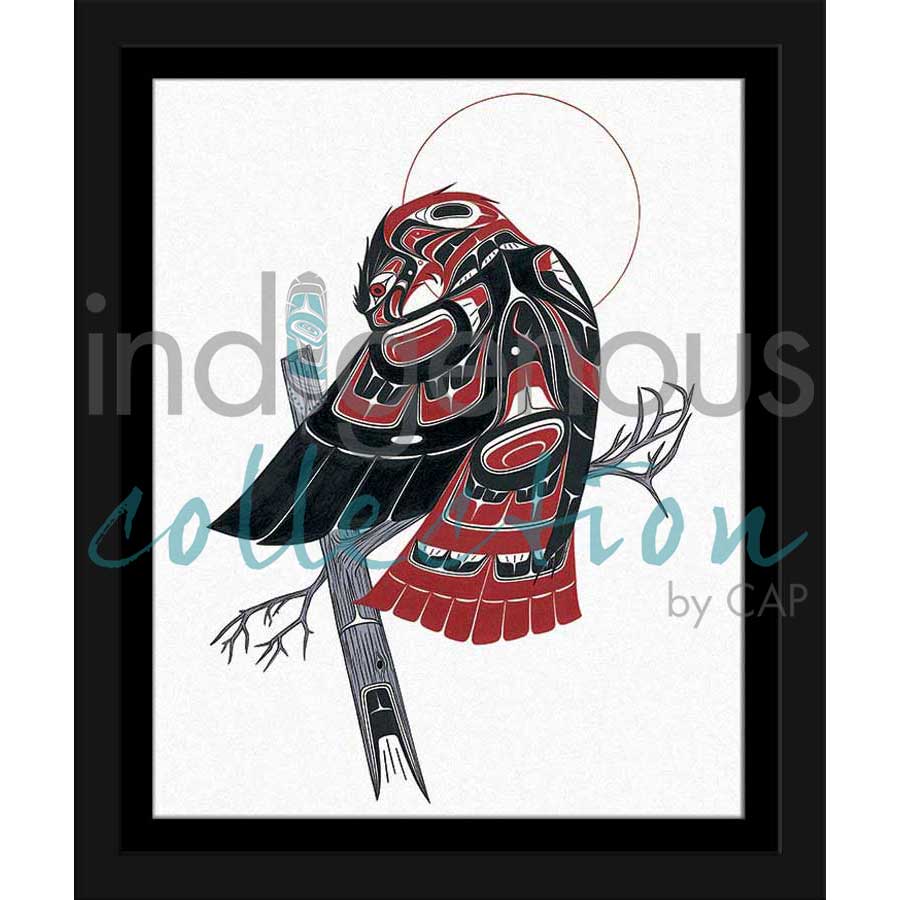 Redtailed Hawk by artist Richard Shorty - Northern Tutchone. Indigenous Collection