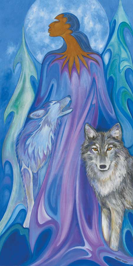 Wolf Guardian by artist Maxine Noel