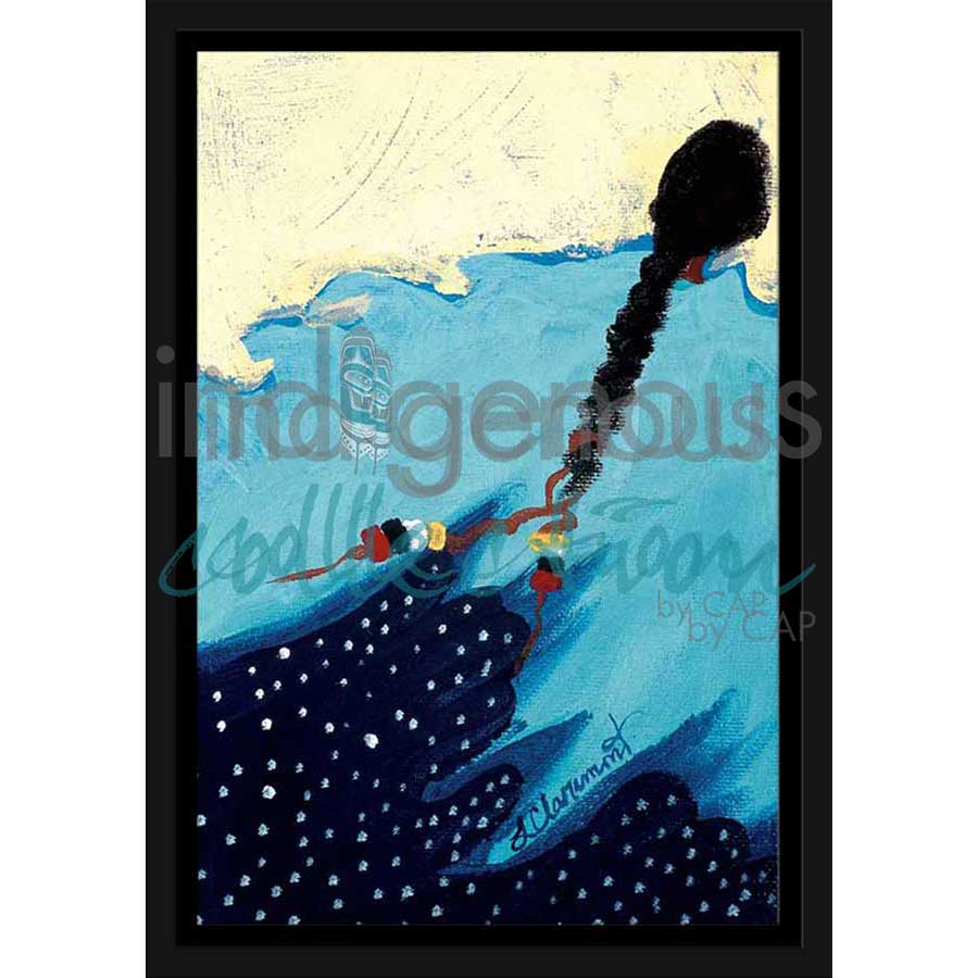 Dancing Waters II by artist Lee Claremont - Mohawk. Indigenous Collection