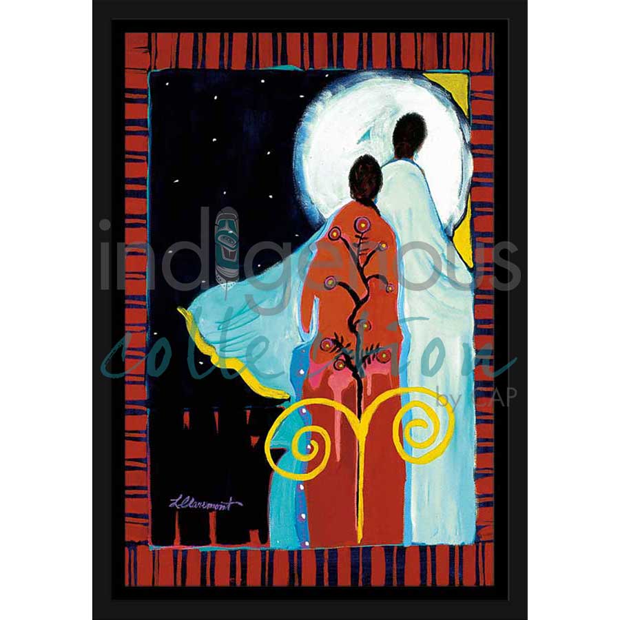 Good Karma Follows Into Spirit World by artist Lee Claremont - Mohawk. Indigenous Collection