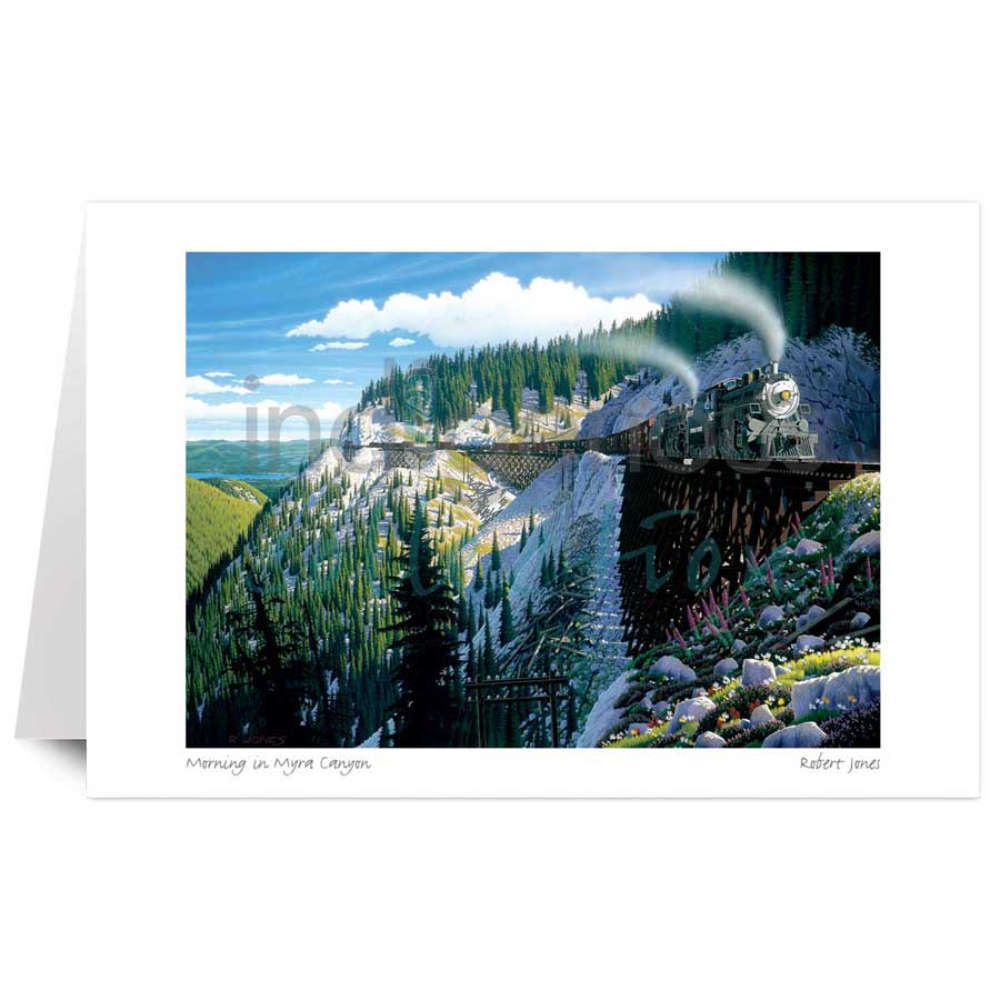 Morning in Myra Canyon by artist Robert Jones