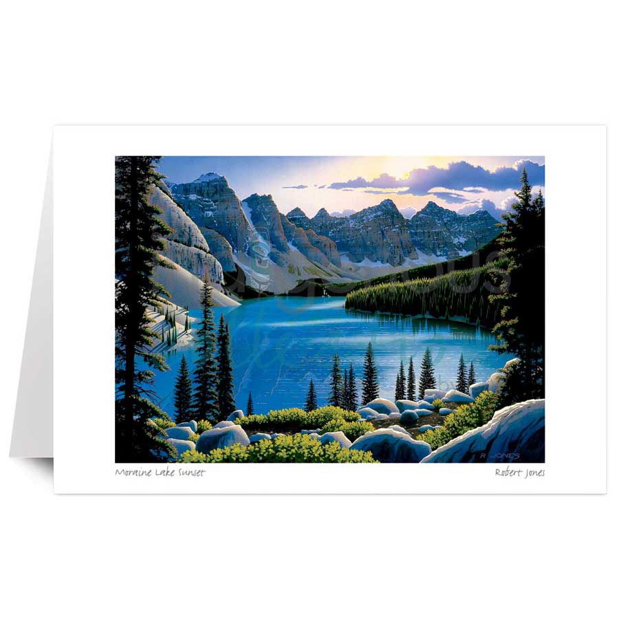 Moraine Lake Sunset by artist Robert Jones