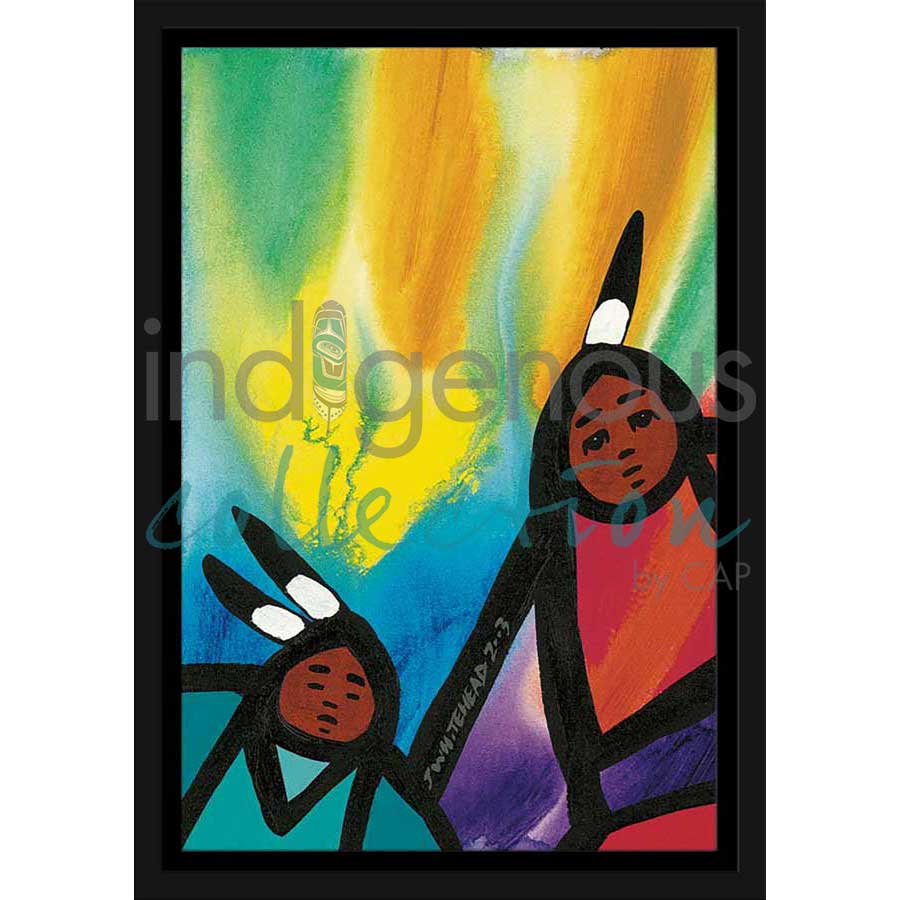 Sparks Fly by artist Jerry Whitehead - Cree. Indigenous Collection