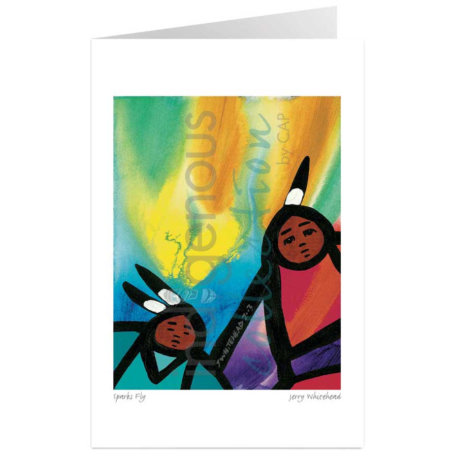 Sparks Fly by artist Jerry Whitehead - Cree – Indigenous Collection and ...