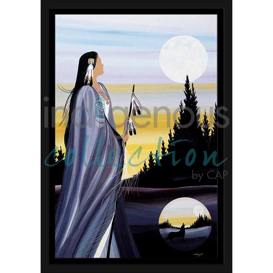 Spirit of the Wolf by artist Betty Albert - Cree. Indigenous Collection