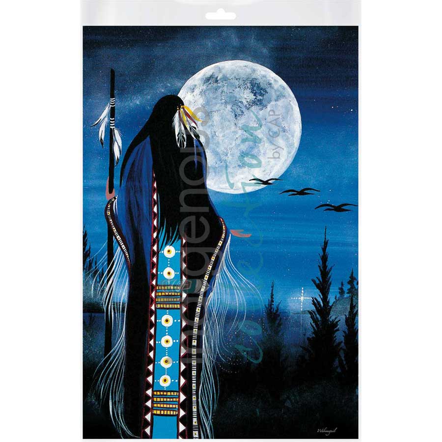 Evening Star Woman by artist Betty Albert - Cree. Indigenous Collection