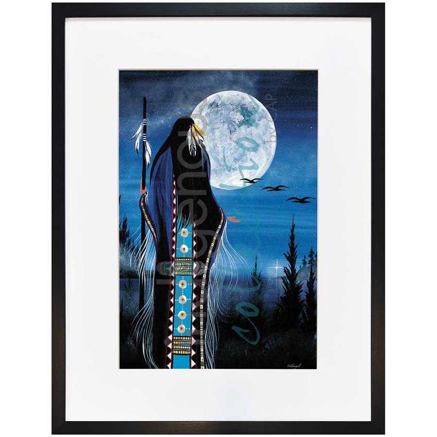 Evening Star Woman by artist Betty Albert - Cree. Indigenous Collection