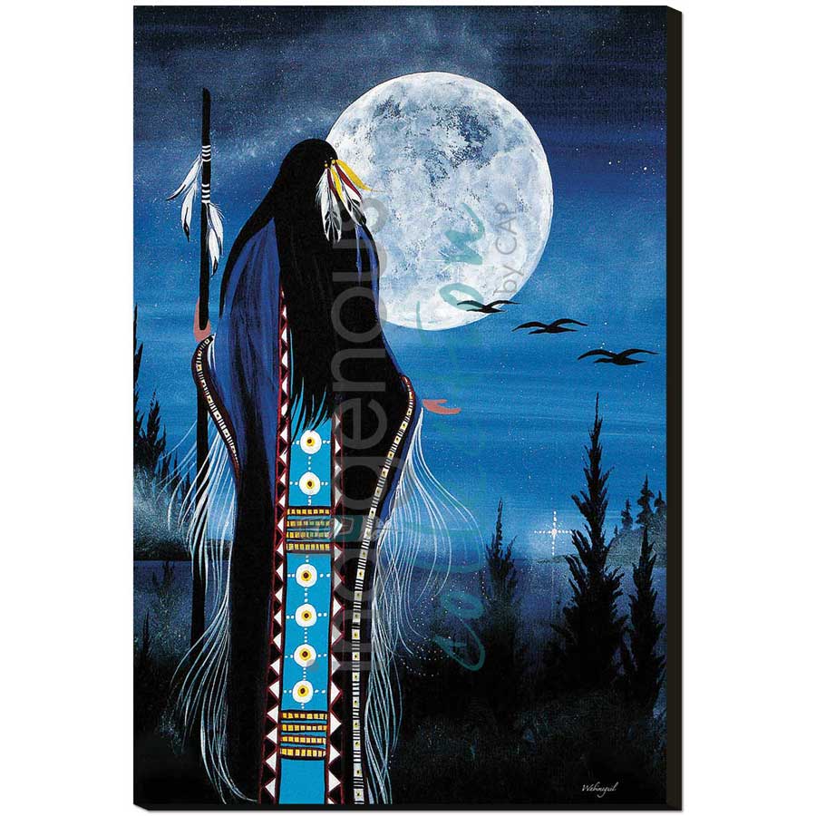 Evening Star Woman by artist Betty Albert - Cree. Indigenous Collection