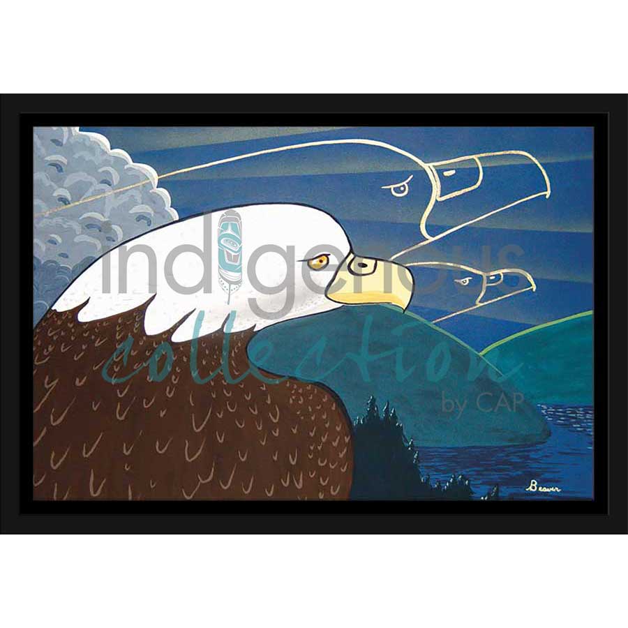 An Eagle's Dream by artist Rick Beaver - Ojibway. Indigenous Collection