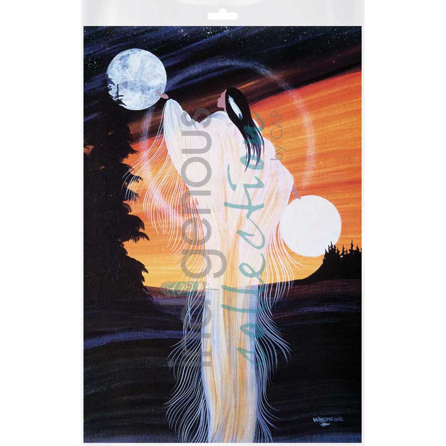 January Moon by artist Betty Albert - Cree. Indigenous Collection